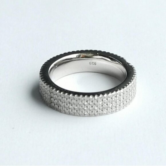 Premium eternity band ring in CZ Sterling Silver - Picture 2 of 7